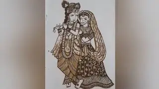 Radha Krishna Mehndi Design | Figure Mehndi Design #mehndi #mehndidesign #radhakrishna 