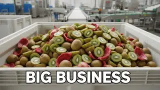 Inside a High-Speed Kiwi Sorting Factory: How Machines Scan Thousands of Fruits Per Minute!