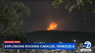 At least 7 explosions and low-flying aircraft are heard in Venezuela's Caracas