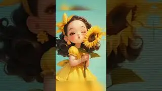 Cute flower in girl's hand😍😘❤️#cute#rec#doll#little#love#shortsvideo#baby#baby#рек