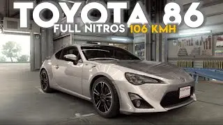 Full Speed Toyota 86 Use Nitros in The Drag Race, 106 Kmh !!