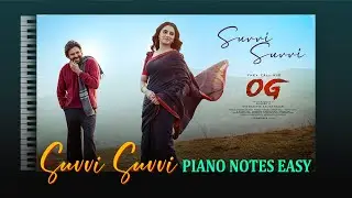OG Movie Suvvi Suvvi Song | Piano Notes | EASY | Pawankalyan | Priyanka Mohan | Thaman | Sujeeth