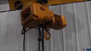 1 TON HARRINGTON SINGLE PHASE ELECTRIC CHAIN HOIST: STOCK #69517