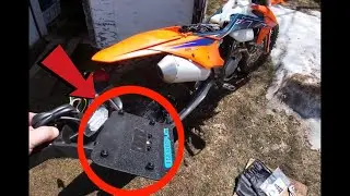 2022 ktm 500 tidy tail and Enduro plate how to  install video.