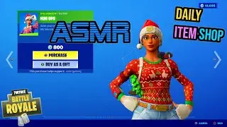 ASMR | Fortnite RARE Nog Ops + Yuletide Ranger Back! Daily Item Shop Update 🎮🎧 Relaxing Whispering😴💤