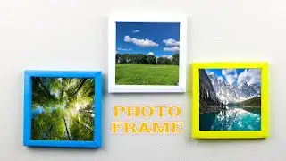 How To Make Paper Photo Frame - DIY Paper Photo Frame - Easy Craft For Home Decoration -School craft