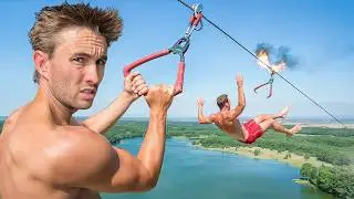 I Built a Zip Line That Ejects You!