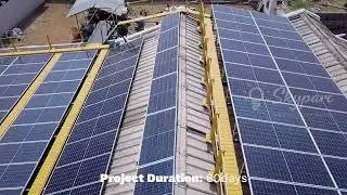 120 KW Solar Panel Installation at Saraswathi Mills | Skyparc Solar EPC Solutions