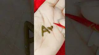 A❤️R letter mehndi design, AR letter mehndi tattoo, AR tattoo design #shorts #viralvideo #mehndi
