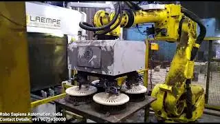 Robotic Core Handling Used Fanuc Robot By Robo Sapiens Automation, India