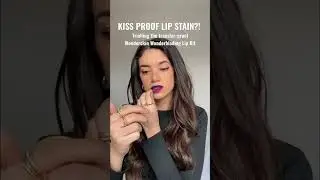 KISS PROOF LIP STAIN?! | Sara tries the Wonderskin Wonderblading Lip Kit in shade Romance 👀💋