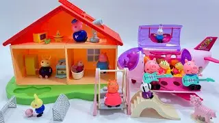 [✈️toy asmr✈️]  Peppa Pig PlaySet ASMR Pink Airplane Toys Satisfying with Unboxing