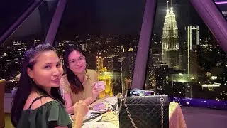 KL Tower Malaysia, Atmosphere 360 restaurant, Revolving restaurant #timelapse