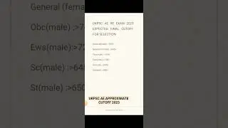 UKPSC AE 2023 Expected final cutoff