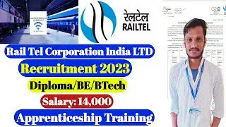 Rail Tel Corporation New Vacancy 2023 | RTCIL recruitment 2023 | Salary -14,000, rail Tel Apprentice