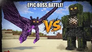 Golam kong Vs Ender kaiju mob in Minecraft - Minecraft mob battle 
