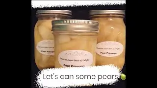 Pear Preserves (Canned)