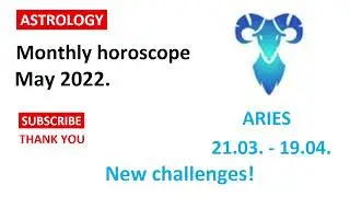 MAY 2022 MONTHLY HOROSCOPE ARIES - English Subtitles