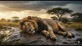 Mind Relaxation Video | Gentle Rain & Sleeping Wild Animals