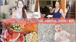 Charcuterie Obsessed!  Organizing Baby Clothes + Haul + Dessert Cook With Me!  Getting Stuff Done!