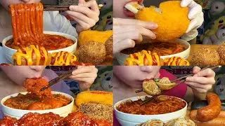 Spicy Hot Pot paired with Fried Cheese, molten glutinous rice ball, Soup dumplings. 
