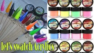 Acrylic Nails : Mia Secret Fruity nail art powder | Acrylic swatches