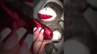 ASMR red objects this time #asmrcommunity #triggersforsleep #asmrsounds #asmr #asmrtapping