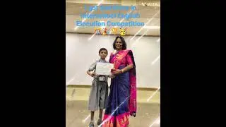 I got 2nd Prize in Interschool English Elocution Competition 🎊🎉🏆🥳 | #shorts #prize #elocution