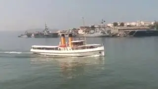 Former steam tug Laurendo Pitta at Guanna Barra bay Rio de Janeiro Brasil