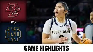 Boston College vs. Notre Dame Game Highlights | 2025-26 ACC Women's Basketball