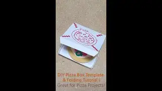 DIY Pizza Box Template & Folding Tutorial | Great for Pizza Projects! 🍕📦