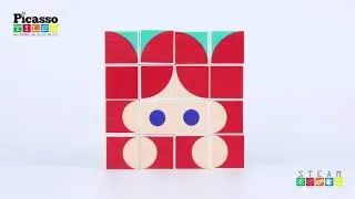 PicassoTiles PicassoToys 25 Piece Infinite Magnetic Puzzle Mix & Match Toy Set PTC25