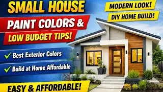 Exterior House painting color ideas | How to make small house at Home morning time view 