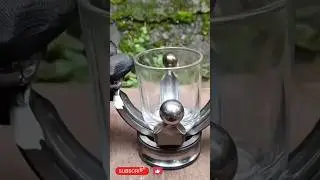 DIY welding project manufacturing of glass holders and knife itching design #ytshorts #viralshort