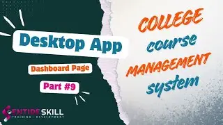 College Course Management System in Java Swing + MySQL | Dashboard Page | Entire Skill