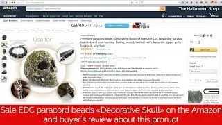 Sale EDC paracord beads &laquo;Decorative Skull&raquo; | review on the Amazon