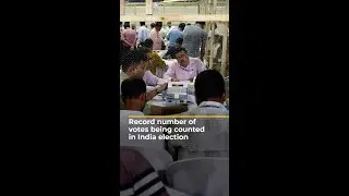 Vote counting underway in India&rsquo;s biggest ever election | AJ #shorts