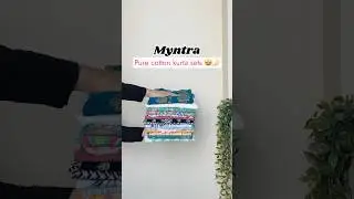 Myntra cotton kurta sets 🪷 | Myntra Finds| #Myntra #myntrahaul #kurtaset #cotton #officewear #linen