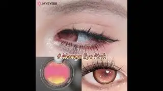 MYEYEBB Manga Eye Pink Cosplay Colored Contact Lenses  #colorcontactlenses #makeup #beauty
