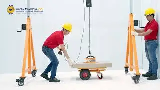 ABACO EASY ADJUSTABLE CRANE (AEAC500/1000) | FLEXIBLE MOBILE GANTRY CRANE SOLUTION