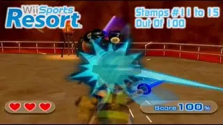 Wii Sports Resort - Swordplay Showdown ALL STAMPS [PAL Version]