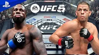 Nate Diaz Vs. Randy Brown FULL FIGHT (UFC 5 Simulation) PS5