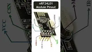 NRF24L01 Transceiver RF Module Pinout #diy #discovery #electrical #electronic #viral