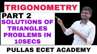 Properties and solutions of triangles problems part 2||Rapid zone