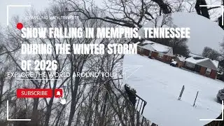 ❄️ASMR Snow Falling In Memphis TN | During 2026 Winter Storm