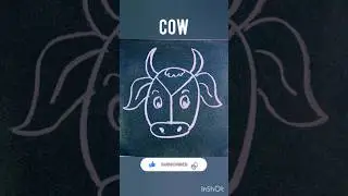 EASY & SIMPLE DRAWING OF COW  FOR BEGINNERS - DRAWING VIDEO #cow #cows #cowdrawing #drawing #shorts