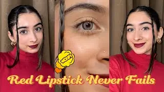 Red Lipstick Transformation | From Simple to Stunning❤️✨