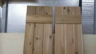 Cedar Shutter Build