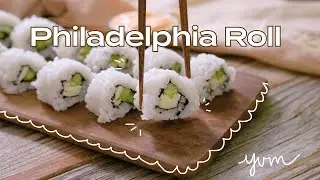 4 ingredient sushi roll. Aka Philadelphia roll.