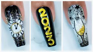 Happy New Year 2023 Nail Arts Compilation | Easy NYE Nail Designs